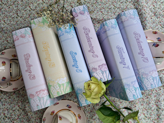 Custom Rose Flower Dust Jackets, you choose your Titles and Colours.