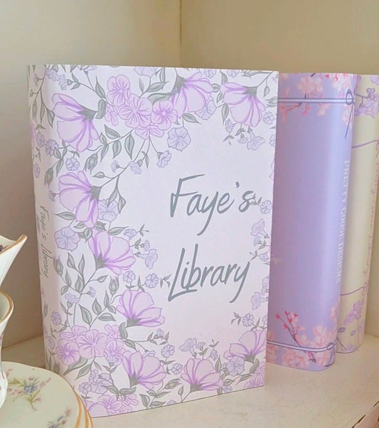 Personalised Bookshelf Decor Book Cover.
