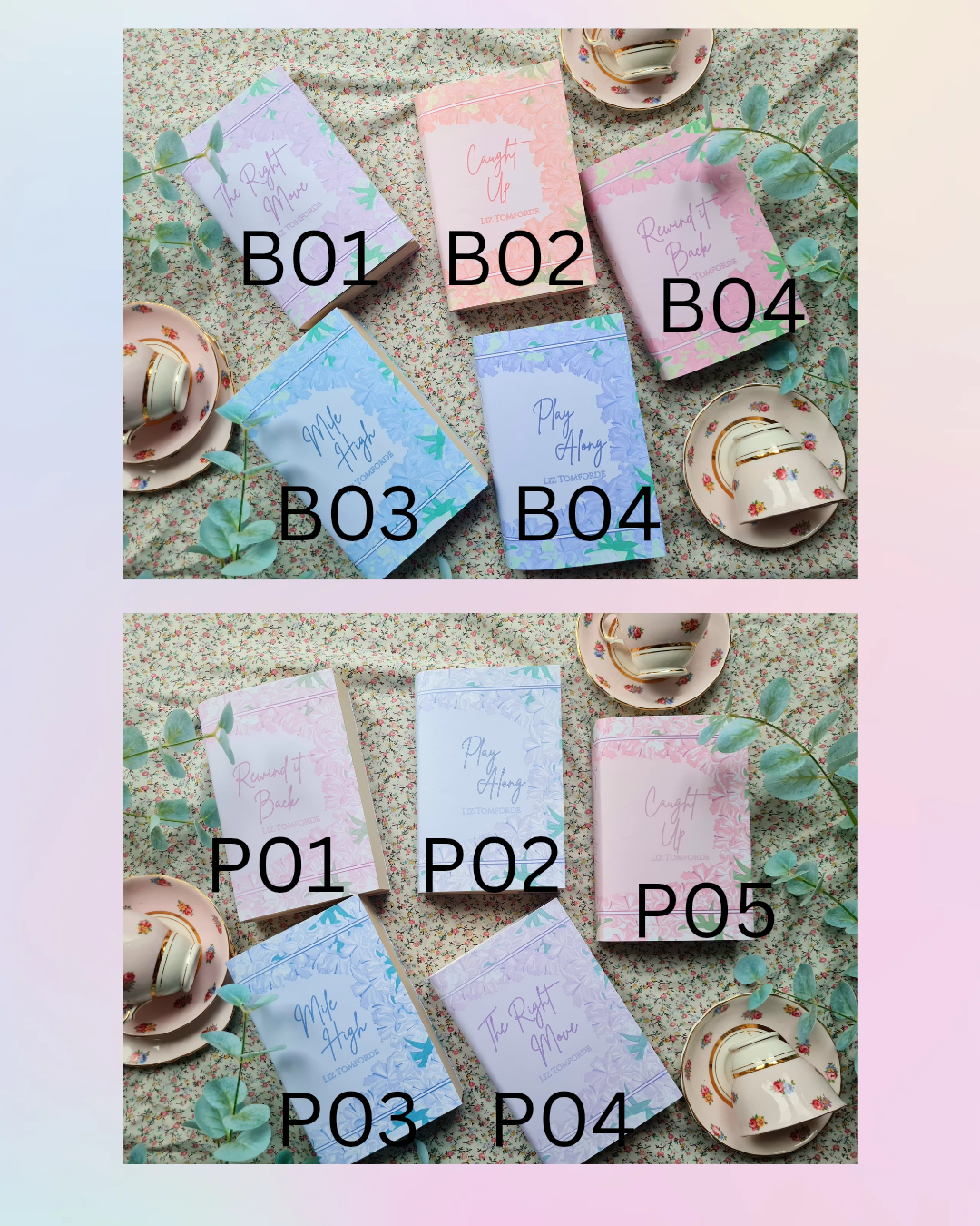Custom Lilly Flower Dust Jackets, you choose your Titles and Colours.