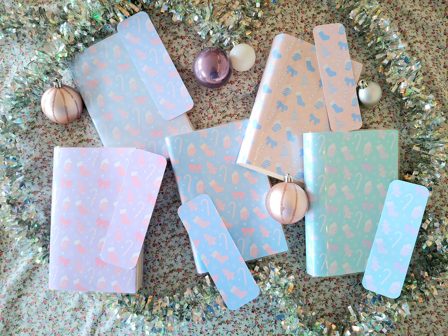 Cute Christmas Protective Interchangeable Book Covers. Romance.