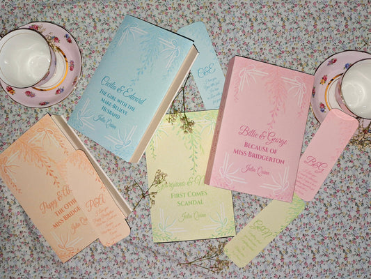Bridgerton Prequel Dust Covers and Bookmarks