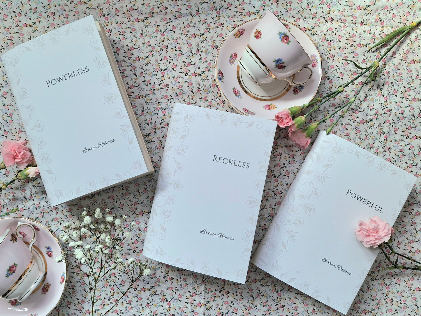 Custom Ivory Simple Elegant Dust Jackets, you choose your Titles and Colours.