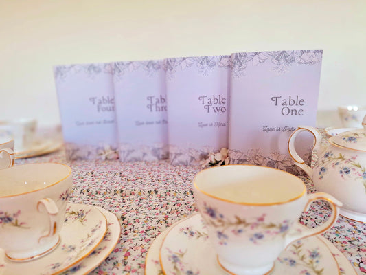 Table Number decoration. Customised, Table Number Book Sleeve. Wedding, Christening, Party. Book Cover. Corinthians.