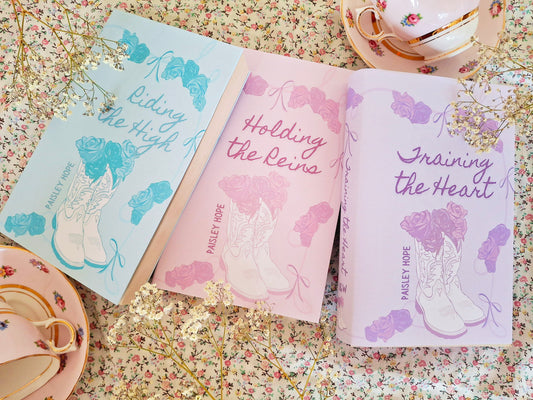 Custom Cowboy Flower Dust Jackets, you choose your Titles and Colours.