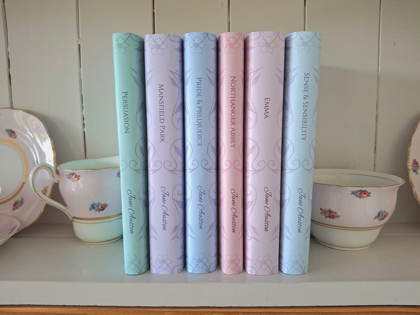 Digital Simple Elegant Flower Decorative Dust Jackets. Editable in Canva. 6 colours.