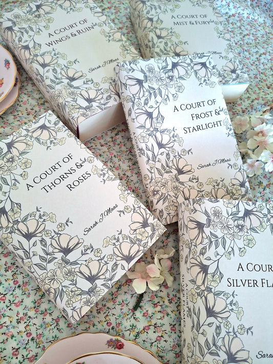 Custom Elegant Flower Dust Jackets, you choose your Titles and Colours.